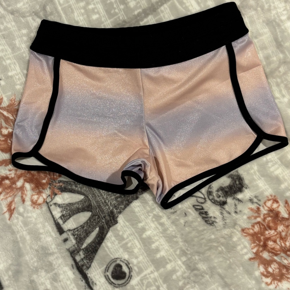 Zella Girls Iridescent Glitter Shorts